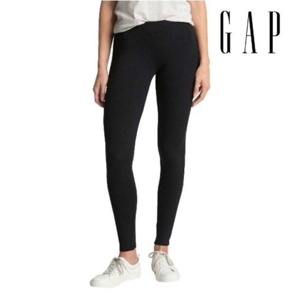 GAP‎ Women's Black Leggings in Stretch Jersey